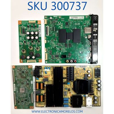 KIT DE TARJETAS PARA TV TCL / MAIN T8-43NAGA-MA1 / 40-MST10S-MAD4HG / V8-ST10K01-LF1V001 / FUENTE 81-PWE065-H91 / SHLD7001F-101H / LED DRIVER 81-BLI065-H03 / SHE7003A-101H / T-CON TATDJ4S57 / E88441 / DISPLAY V650DJ4-Q65 / MODELO 65S401Q